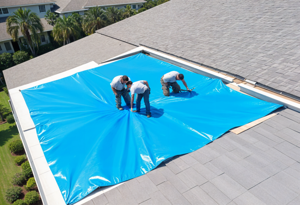 Blue Roof Tarping Service in Orlando FL